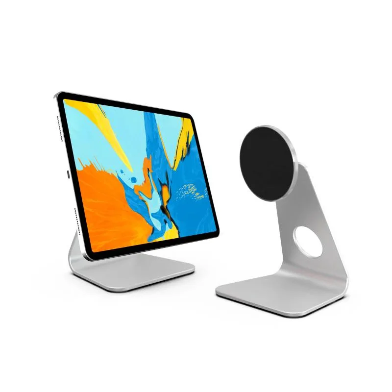 Aluminum Alloy Mobile Phone Tablet PC Desktop Holder Ajustable Magnetic Attraction Bracket Cell Phone Stand