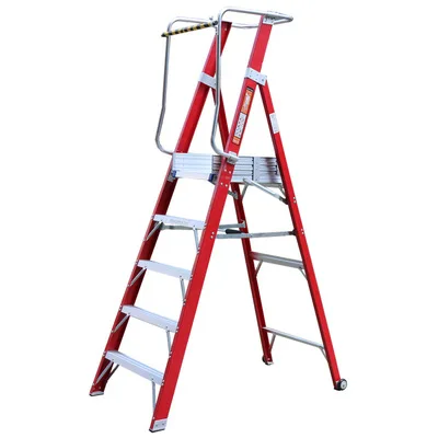 Промышленная Стекловолоконная платформа складные ступенчатые лестницы изоляция безопасность frp grp электрическая изоляционная