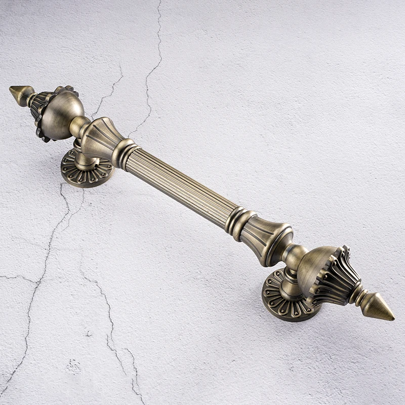 Европейская роскошная мебель в рустикальном стиле, наружная бронзовая дверная ручка, винтажные антикварные латунные ручки