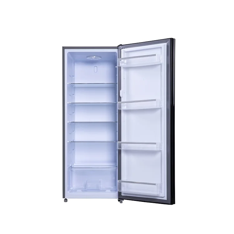 Most popular glass door refrigerator 235 Liter colorful large fridge freezer double door refrigerator handle BC-235K for home