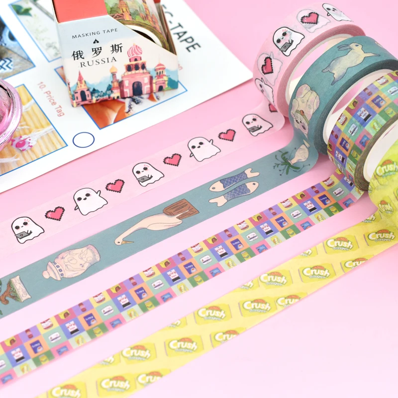 Custom Printed Eco-Friendly Wasabi Tape Top Rated Acrylic Hot Melt Adhesive for Masking Packing and Single-Sided Application