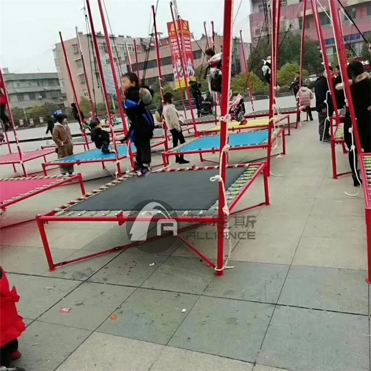 Kids bungee jumping trampoline bungee jumping for kids factory supply good quality