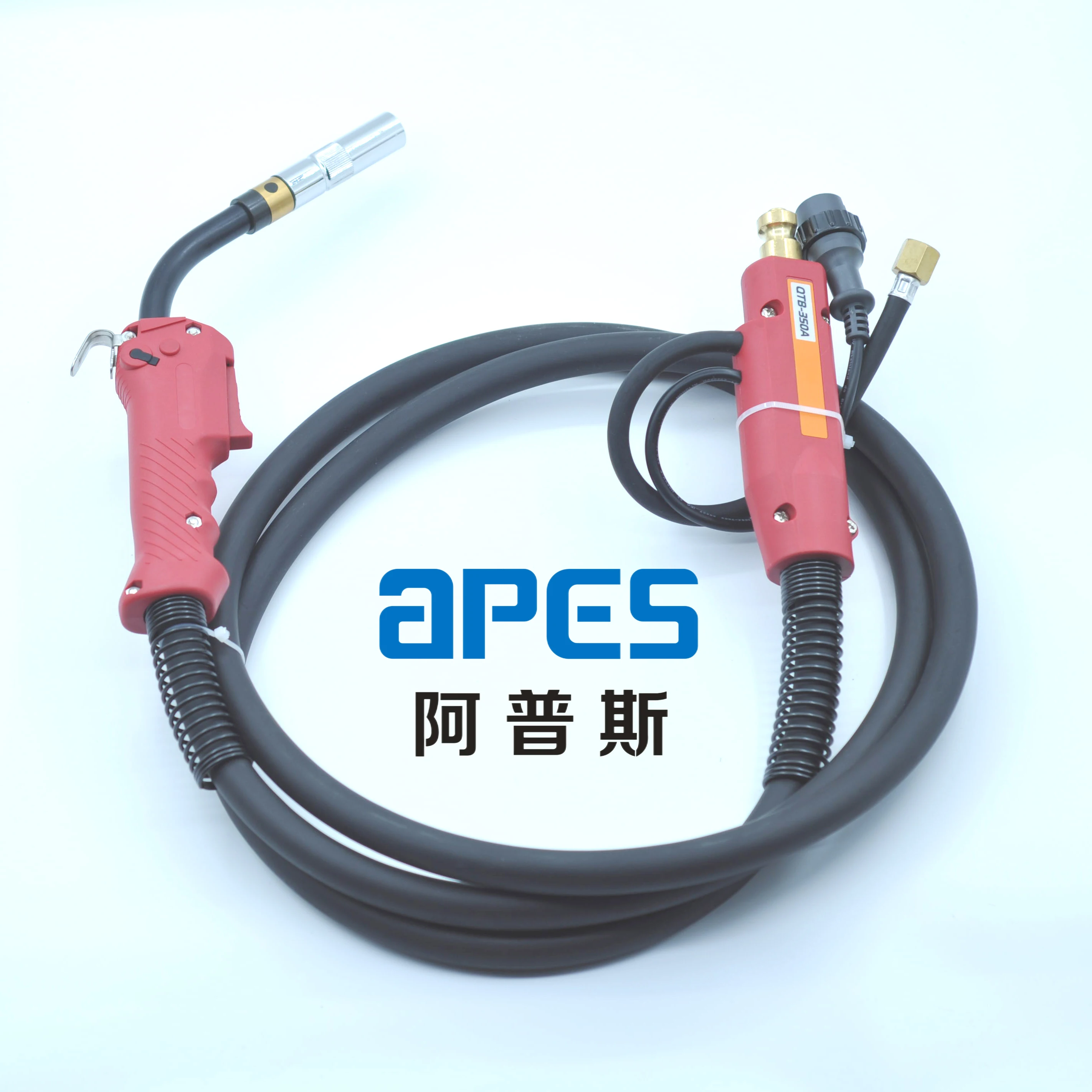 3Meter 350A Pan Type Air Cooled Pan& Euro Connector Soldadura  MIG Welding Torch