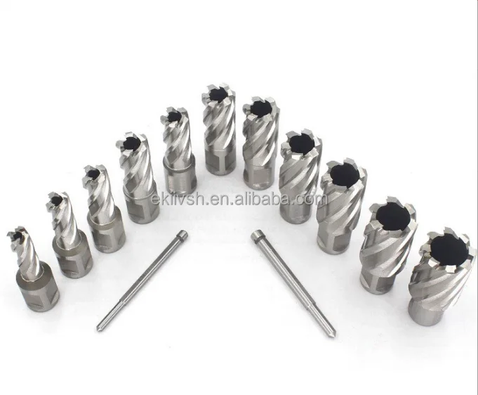 Ekiiv Magnetic Drilling Machine High speed Steel Drilling 12-27mm Deep High speed Steel Ring Cutting Tool Inner Diameter Set