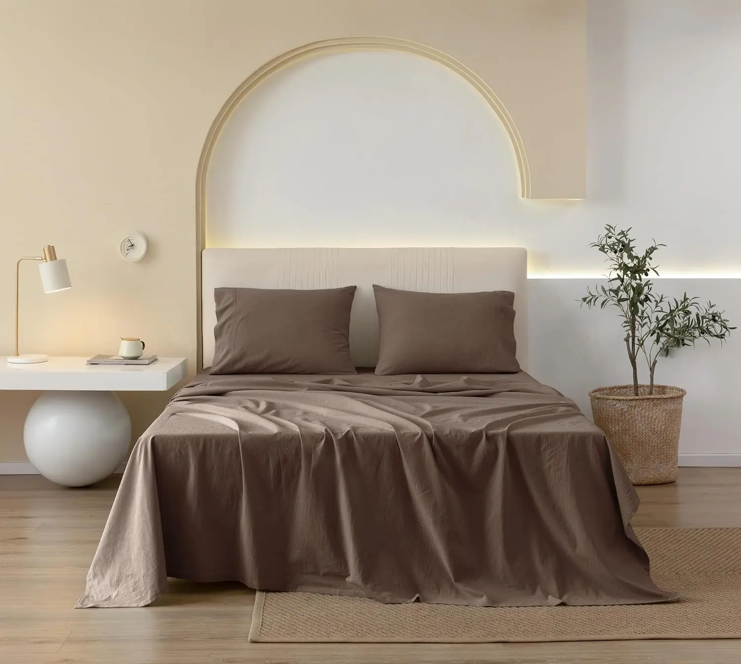2024 Organic Brushed Cotton Sheets Set 100% 300Tc Cotton Bed Sheet Set Bedsheets Cotton Satin
