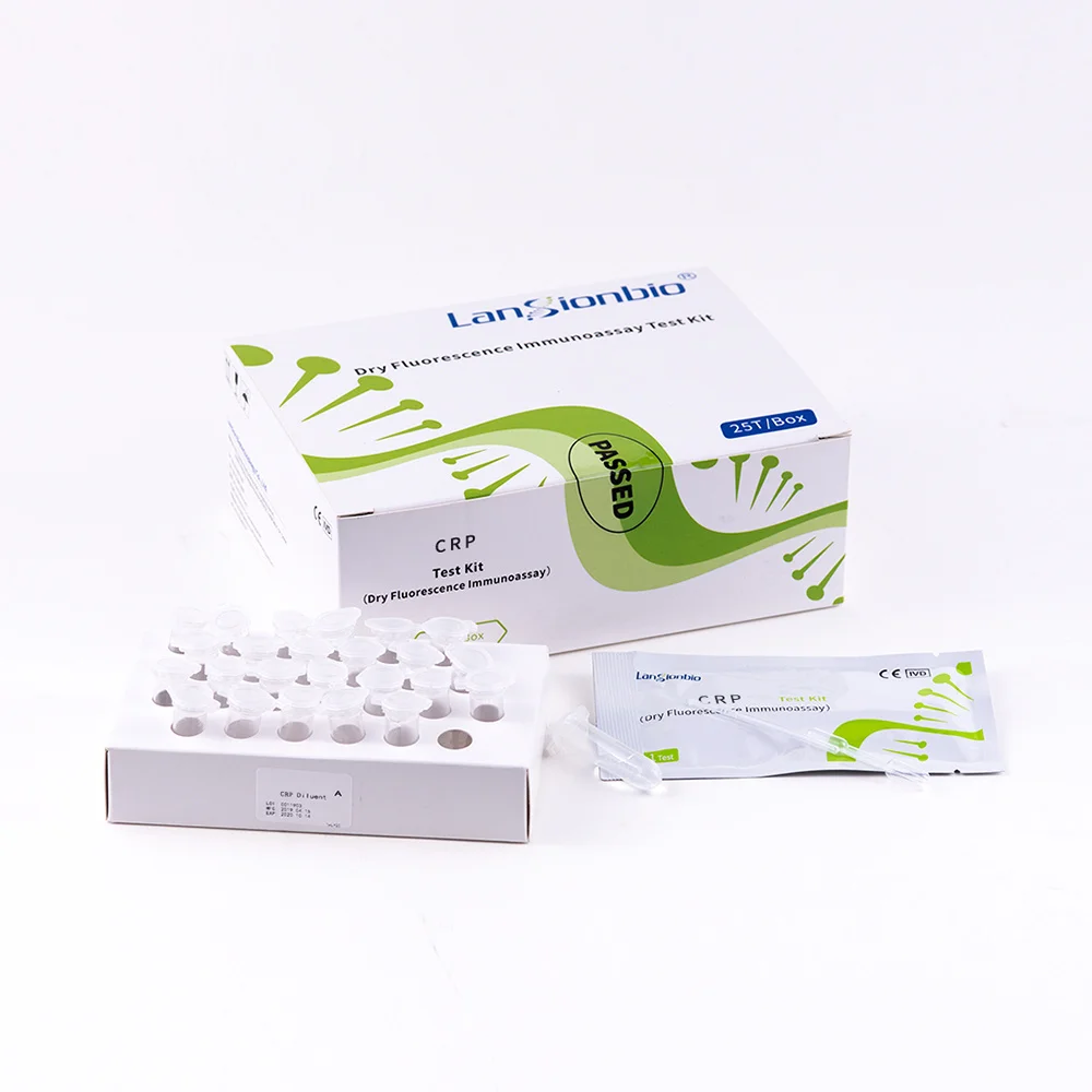 Lansionbio Whole Blood Test Strips CRP Rapid Diagnostic Kit C Reactive Protein Testing Reagent for Medical Laboratory