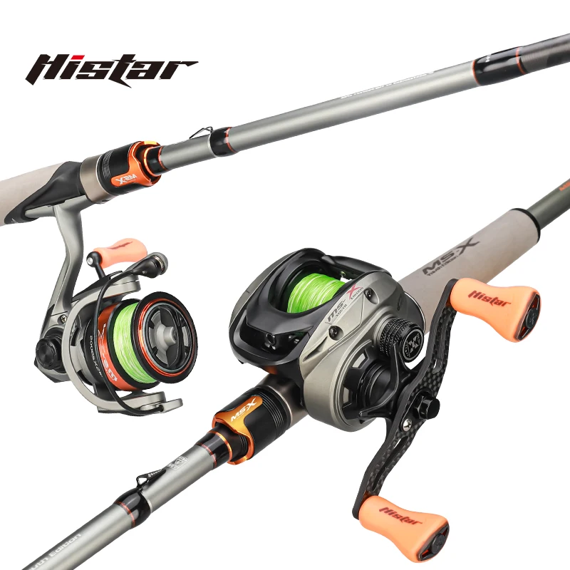 Histar MS X FUJI Rod or Combo 1.6 to 2.4m Fast Action Long Casting O Ring Crossline Carbon Tape Fishing Rod Reel Combo