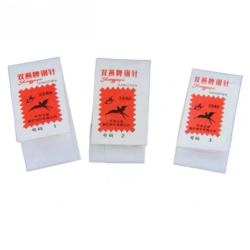 Hot sell  hand sewing needle paper packing sewing quilts steel needle to make shoes extended extra fine size needle sewing tools