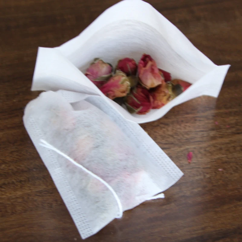 Wholesale Food Grade Drawstring Corn Fiber Tea Bag Empty