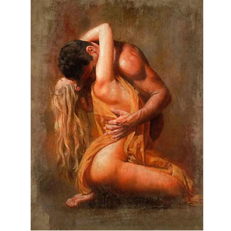 Романтические пары обнаженный постер 5D DIY алмазная живопись настенное искусство