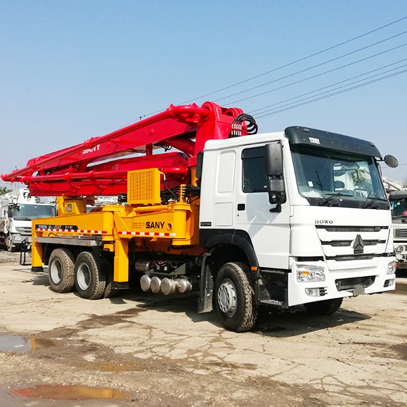 Changsha Factory New Howo Truck-Mounted  37 Meter Sany Concrete Pumps For Sale