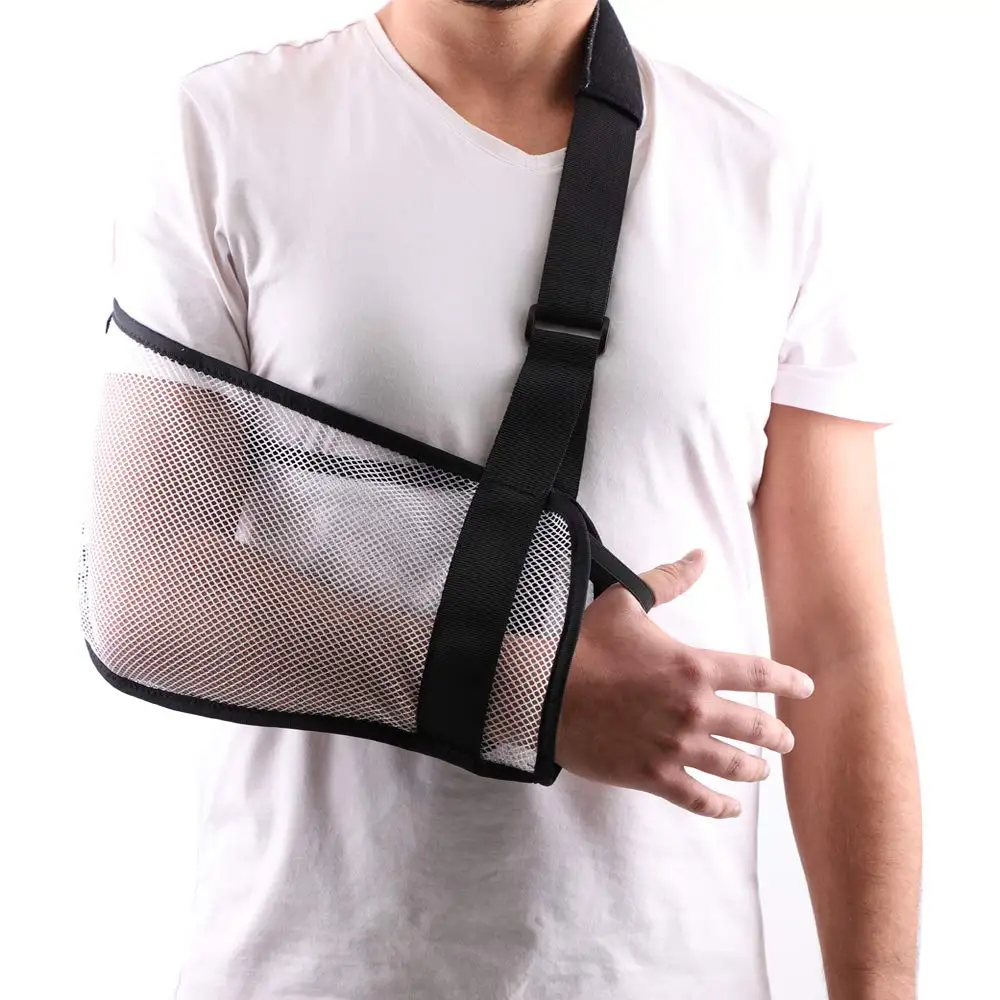 HKJD Arm Orthopedic Forearm Shoulder Slings Medical Elbow Support Brace Fracture Immobilization Mesh Arm Sling