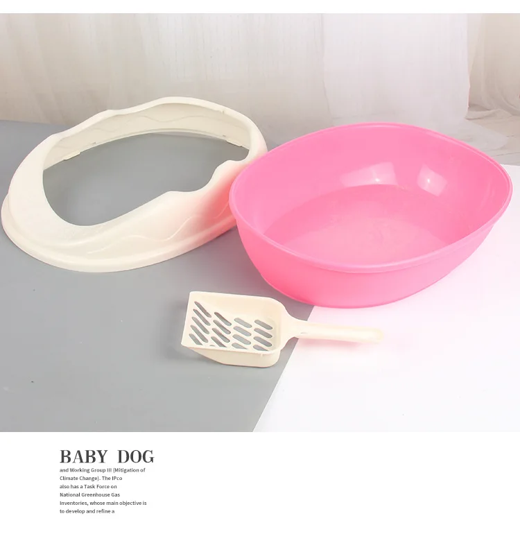 Cat supplies large special anti-spatter full semi-closed cat excrement basin kitten deodorizing cat toilet