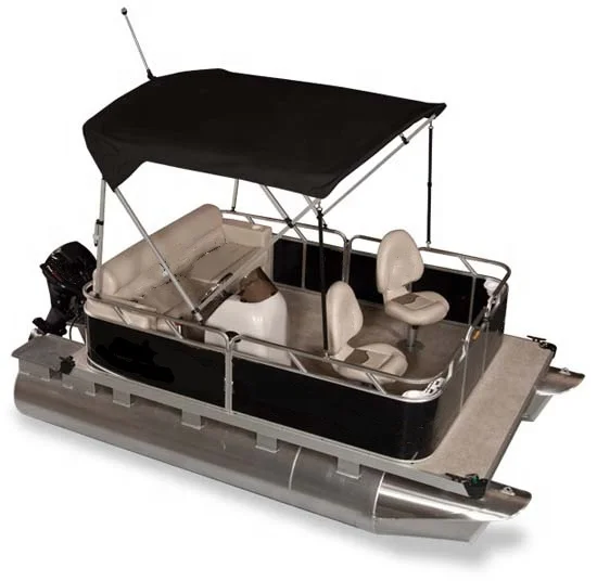 Small size pontoon boat 4.6m 15ft aluminum recreation pontoon boats for sale