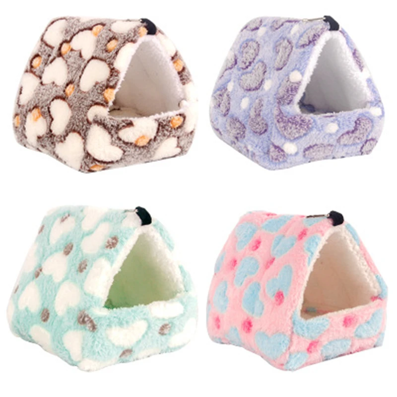 
Hamster House Guinea Pig Accessories Hamster Cotton House Small Animal Nest Winter Warm for Rodent/Guinea Pig/Rat/Hedgehog 