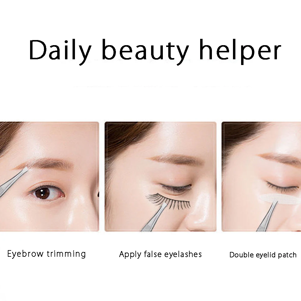 Low Price Customized Logo Stainless Steel Eyelash Tweezers Eyebrow Clip