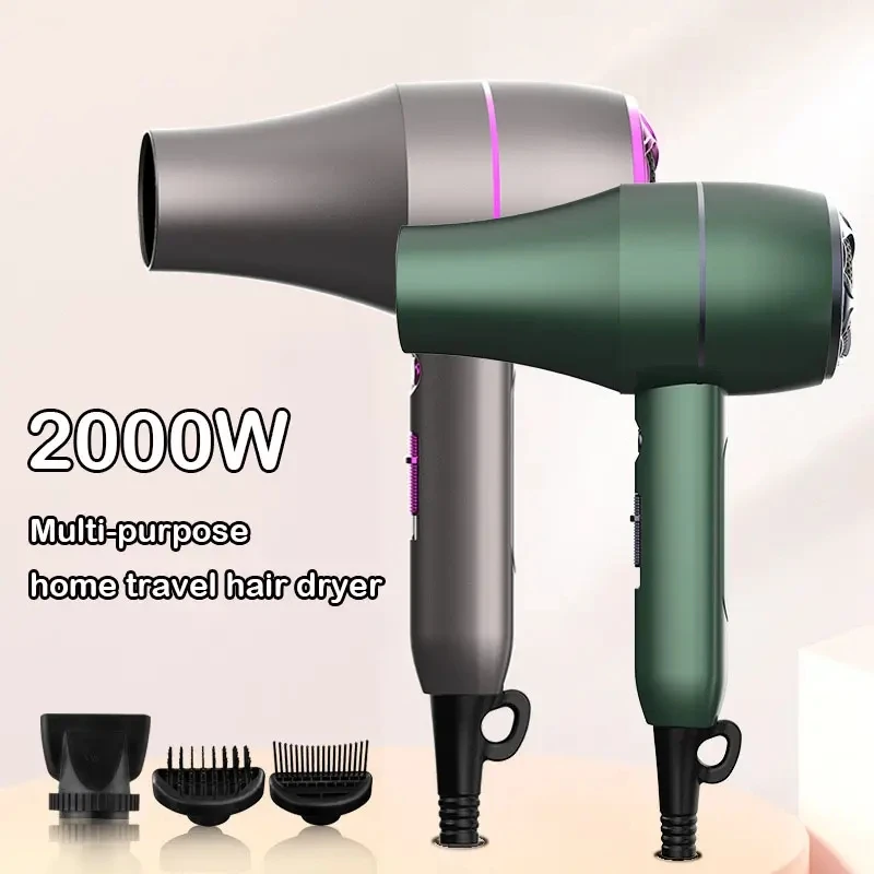 New Arrive High Power Salon Fast Heating Hot and Cold Electric Hair Dryer with Comb & & Styling Nozzle Blow Dryers Customize
