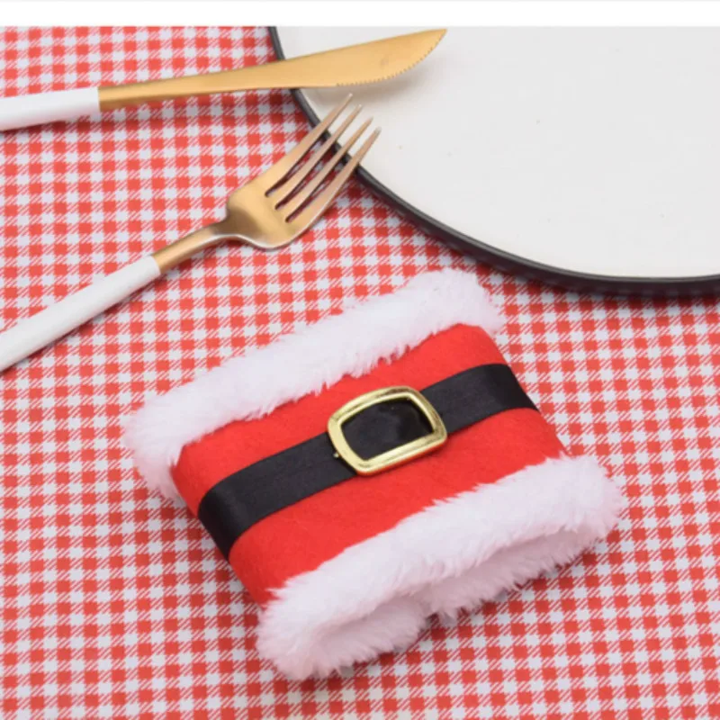 Christmas Napkin Rings Christmas Belt Napkin Wrap