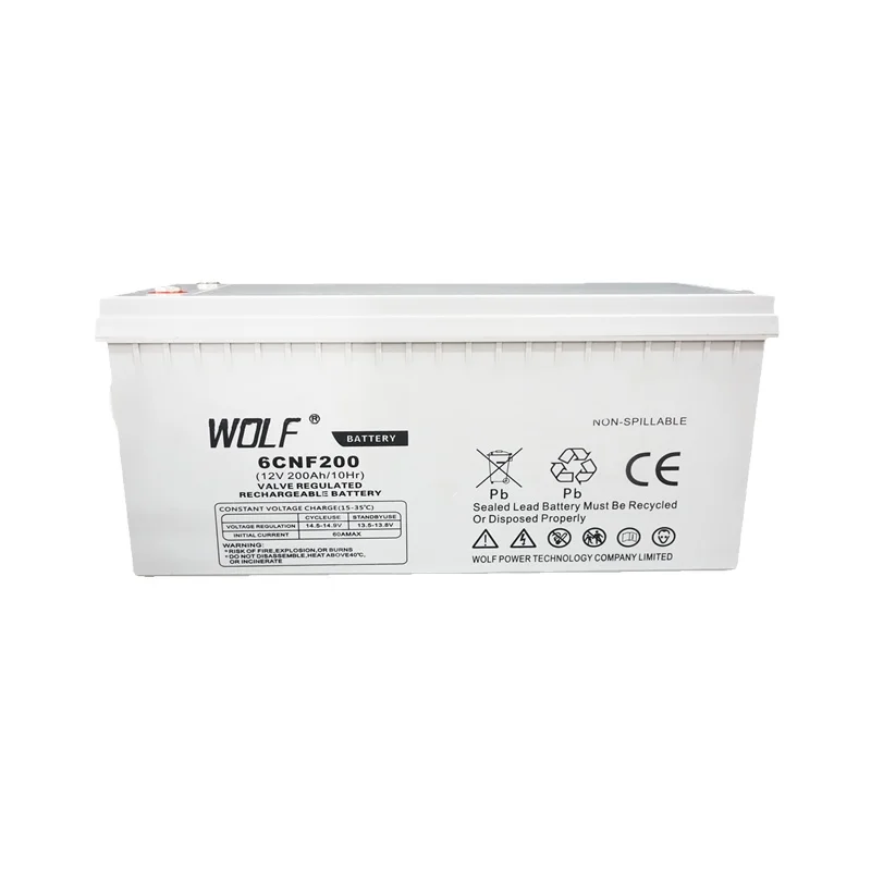 Large Capacity Deep Cycle 12v 24v 36v 48v 200ah 300ah 400ah Rechargeable Lead Acid Solar Battery for Car