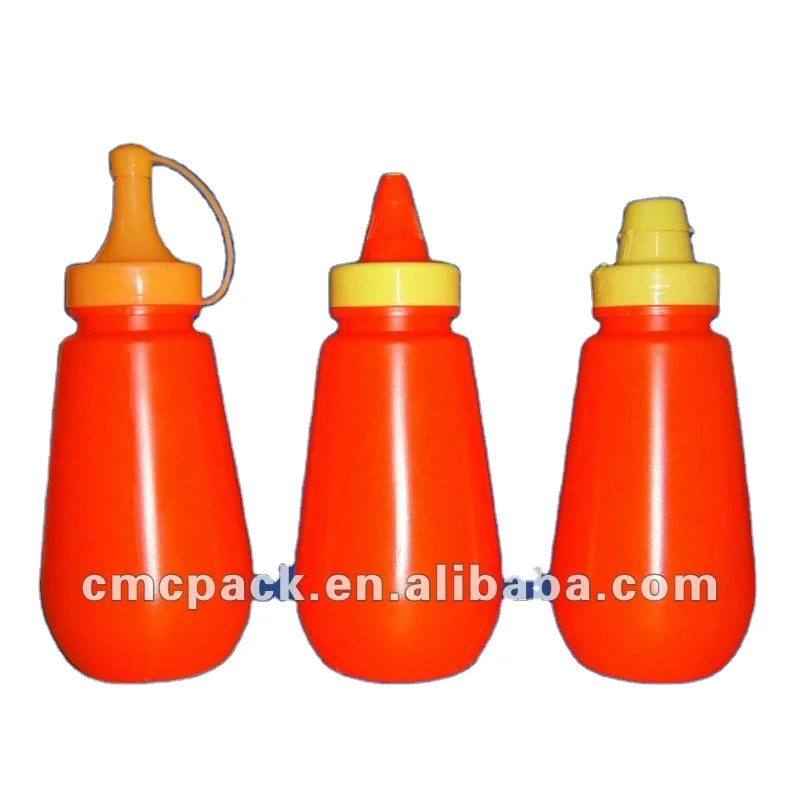 250 ml plastic sauce squeeze bottle  ketchup bottle with twist cap