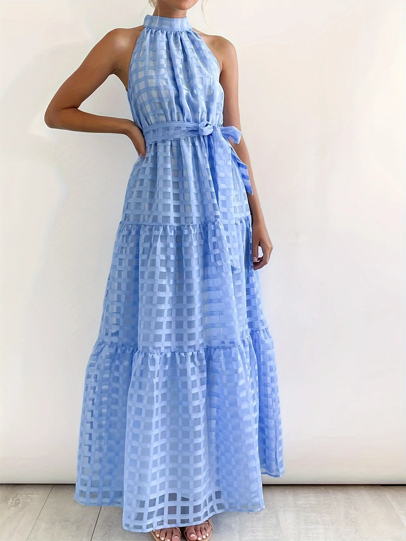 New Design Neck Elegant Multicolor Straps Plus Size Dress Solid Color Casual Dress Strapless Maxi Dresses For Women