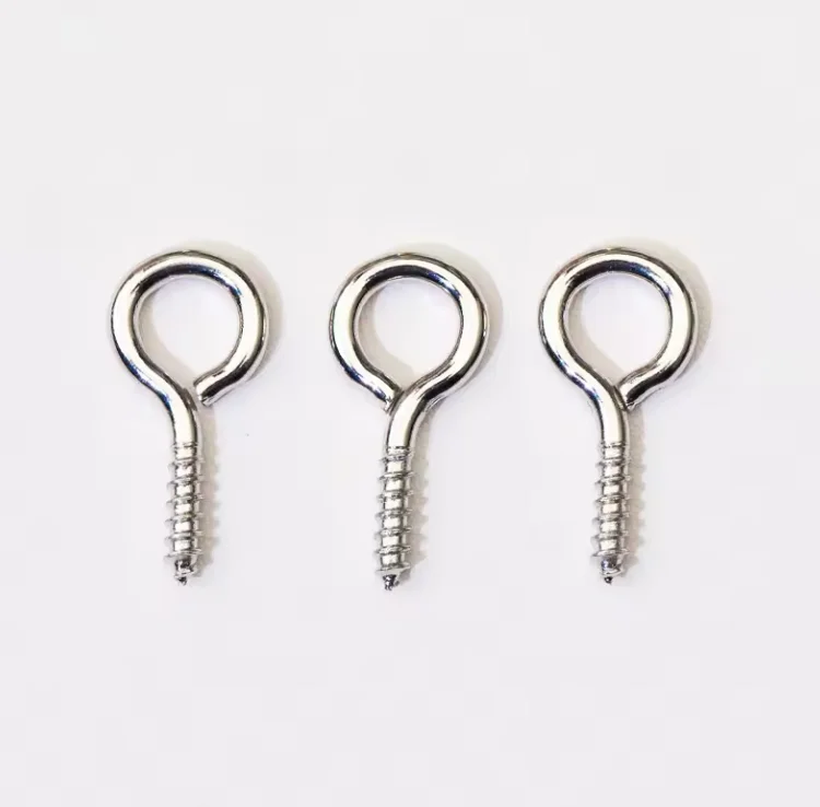 Custom Stainless Steel Self-Tapping Hook Eye Screw Metric Measurement System