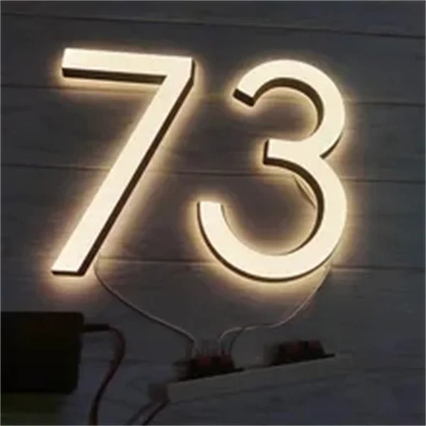 Customized Store Sign 3D Acrylic Letters Channel Letter Building Letter Sign Shop Signboard 3D Led Sign