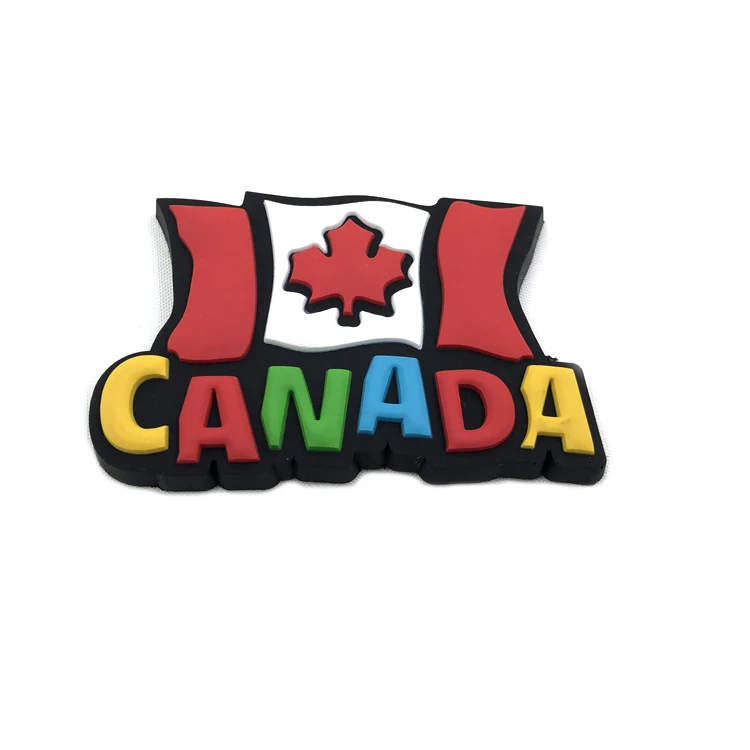 tourist souvenir promotion gifts soft pvc custom canada fridge magnet