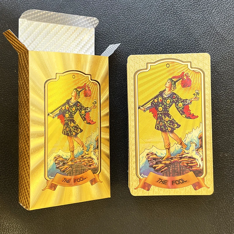 High Quality Tarot Card Custom Printing Plastic Golden Cards in Stock