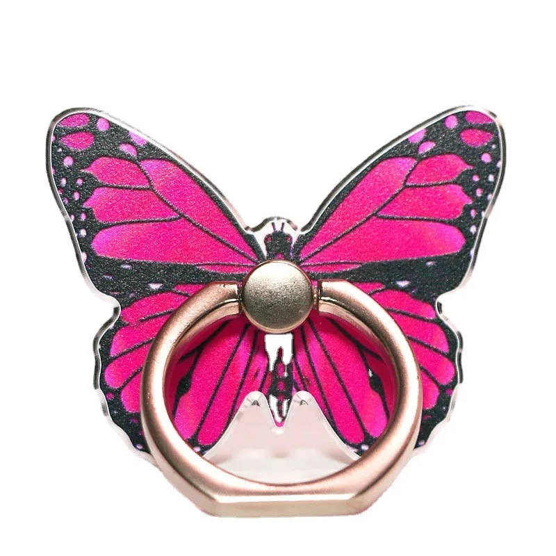 Mobile Phone Holder Ring Buckle Butterfly Painted Cartoon Cute Wholesale Ring Buckle Mobile Phone Holder