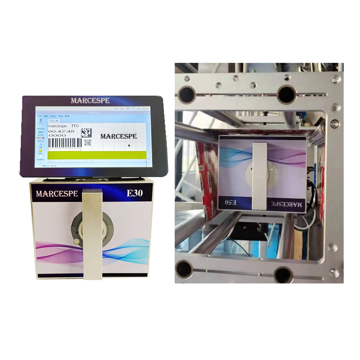 Marcespe Thermal transfer printers/transfer overprinter Russian