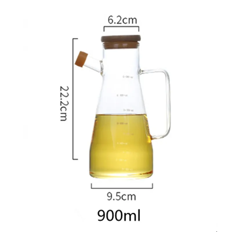 Kitchen cooking tools borosilicate glass oil and vinegar bottle oil dispenser
