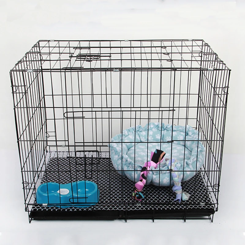 Wholesale Multiple Sizes Kennel Metal Foldable Stainless Steel Pet Dog Cage For Large Dog