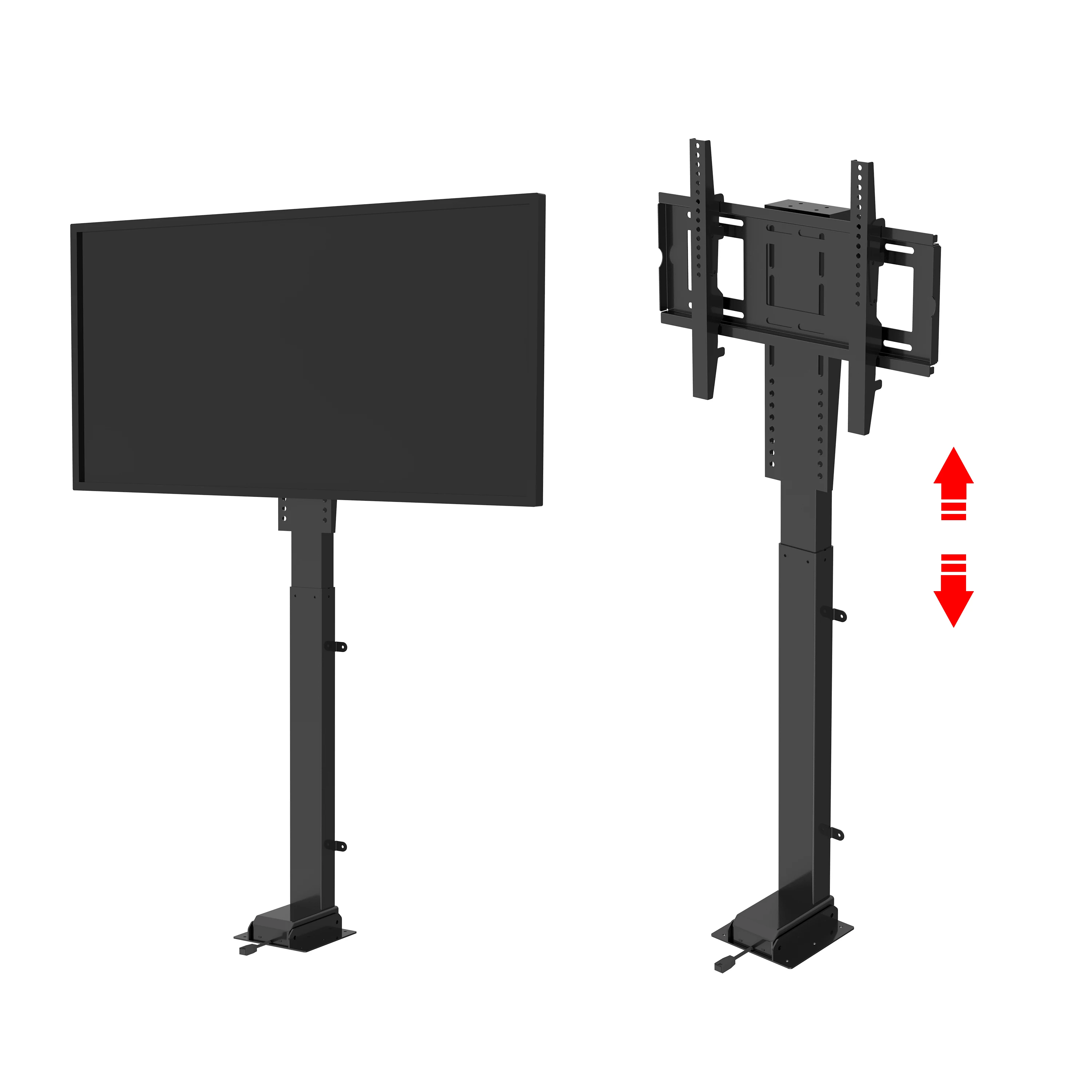 Height Adjustable Electric Control Drop Down TV Stand Electric TV Lift