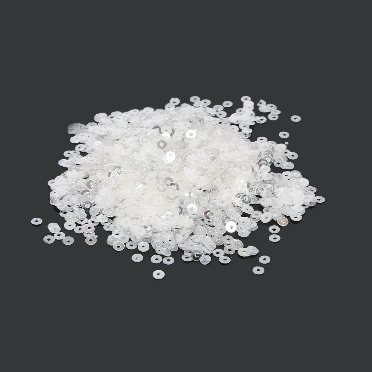 New Style 3/4/5/6mm 1500-10000pcs White and Mix Color Round Flat Sequin for Clothing Accessory DIY Art Decoration Jewelry Making