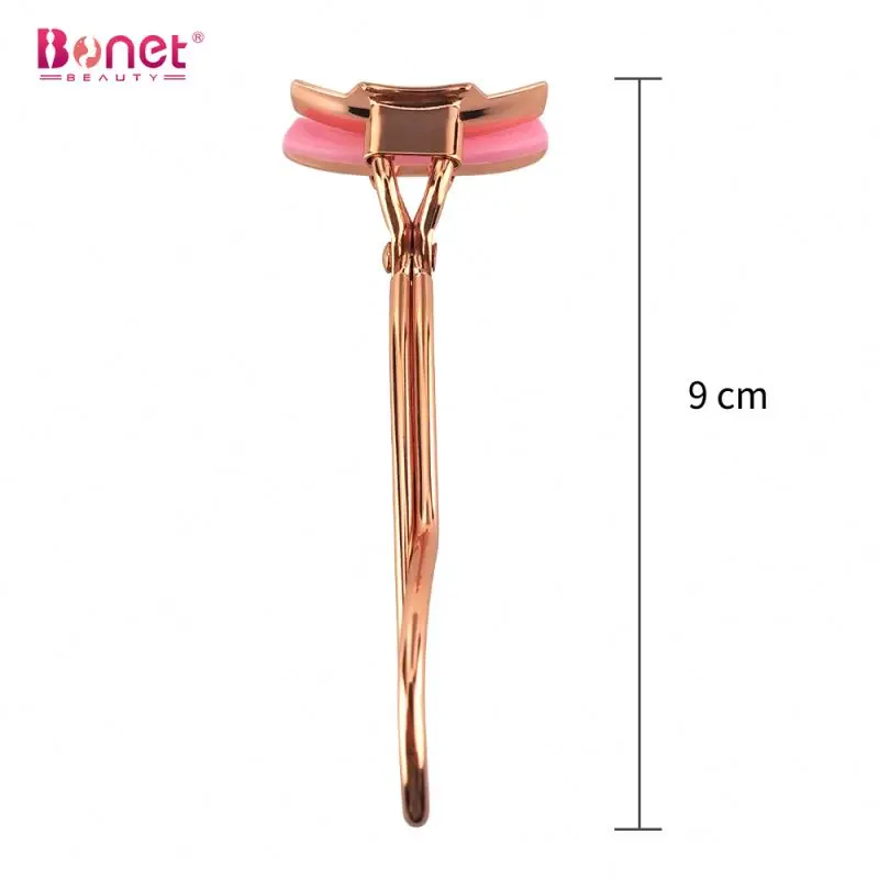 Excellent Review Crystal Bright Beauty Cream Eyelash Curler with Pink Applicator and Lash Tweezers Made of Stainless Steel