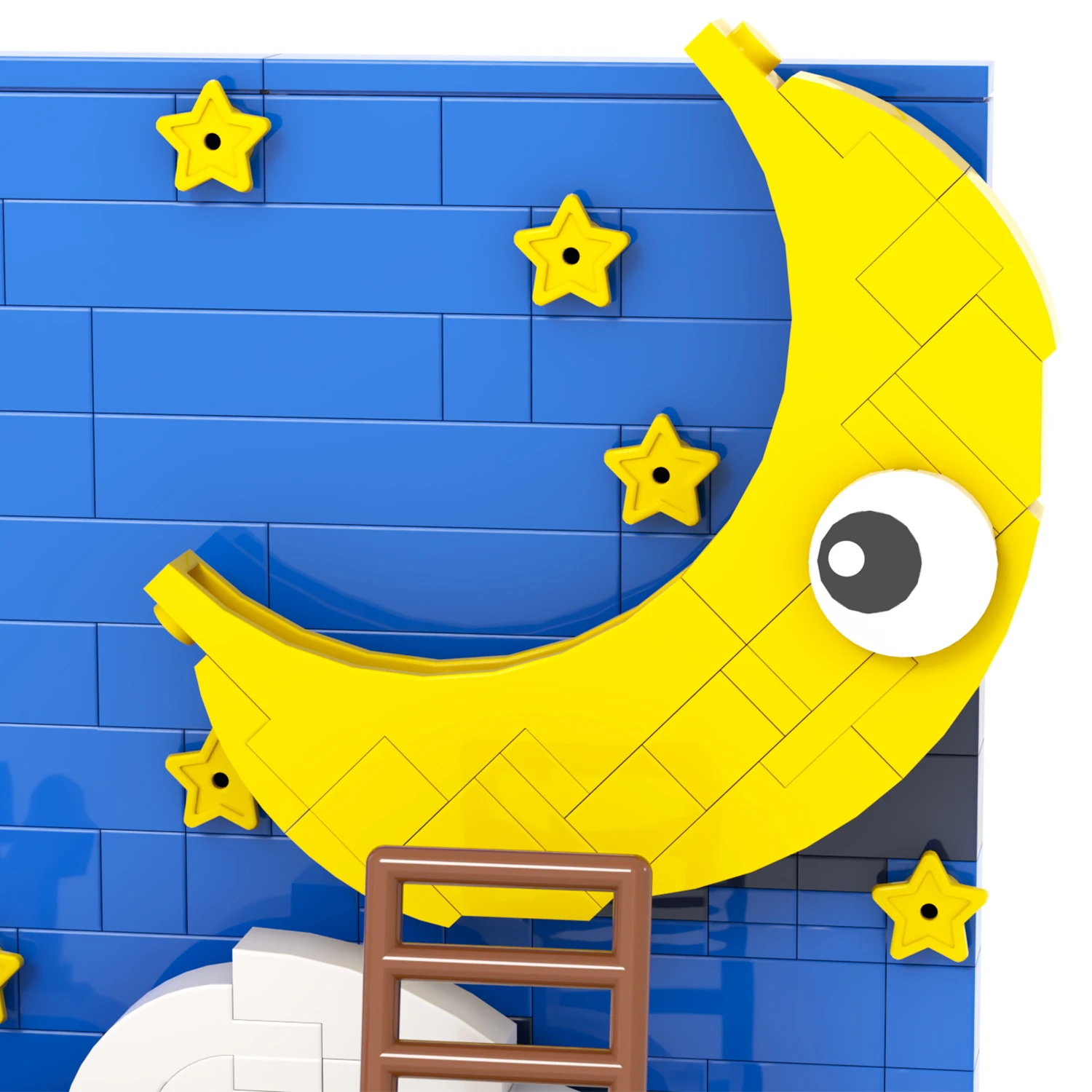 MOC1099 Starry Sky 254 Pcs Bricks With Moon Rabbit Model DIY Assemble Creative Building Blocks Puzzle Gift Toys For Children