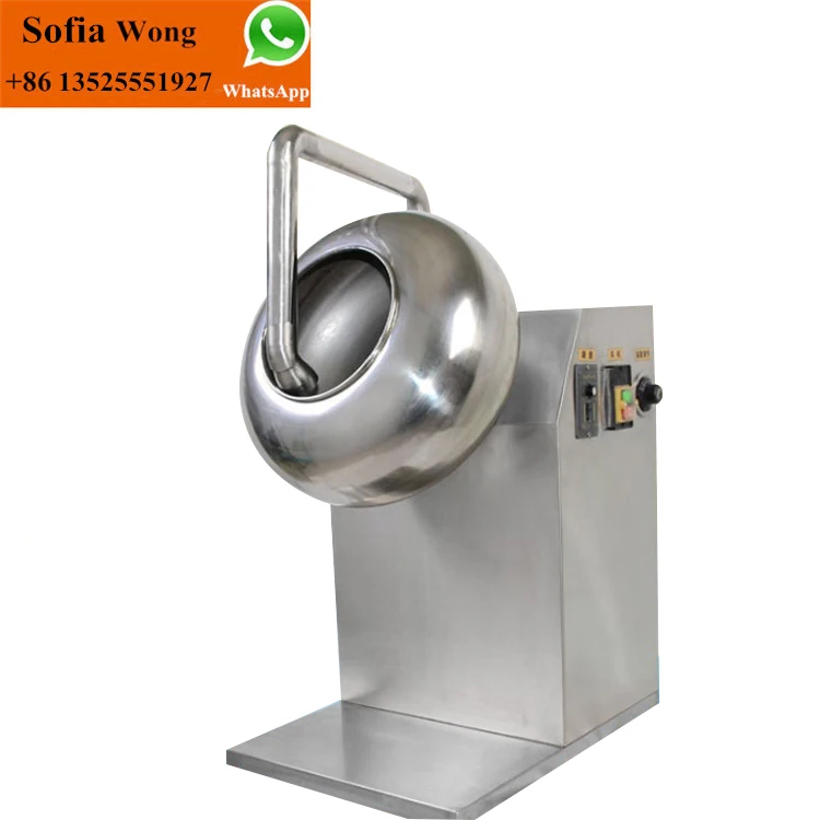 Candy Chocolate Bean Chewing Gum Sugar Film Tablet Pill Thin Film Coating Machine