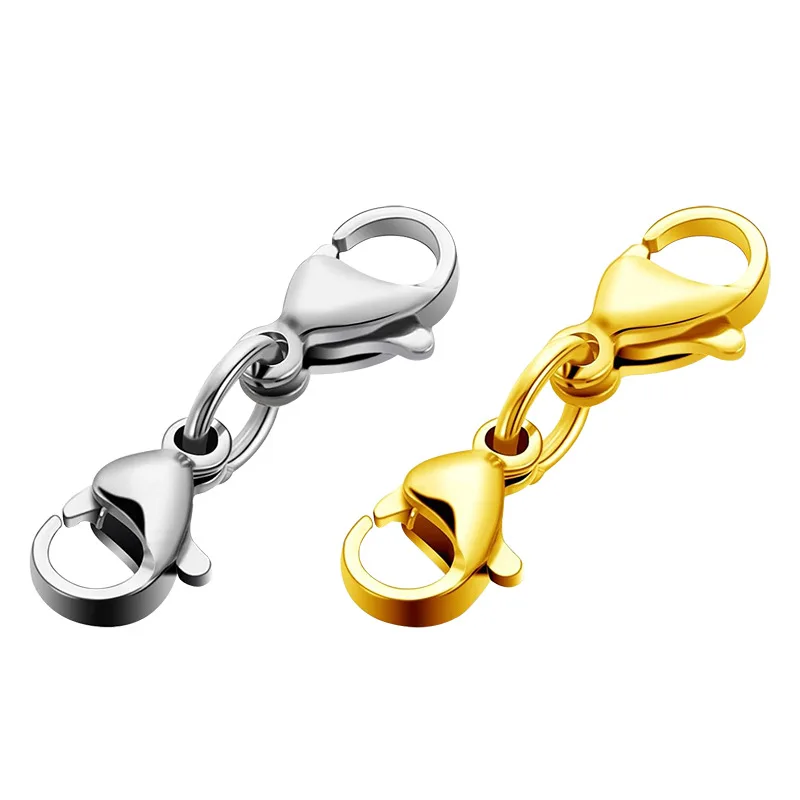 Wowei DIY Double Lobster Shortener Extension Clasps for DIY Jewelry Making Claw Connector