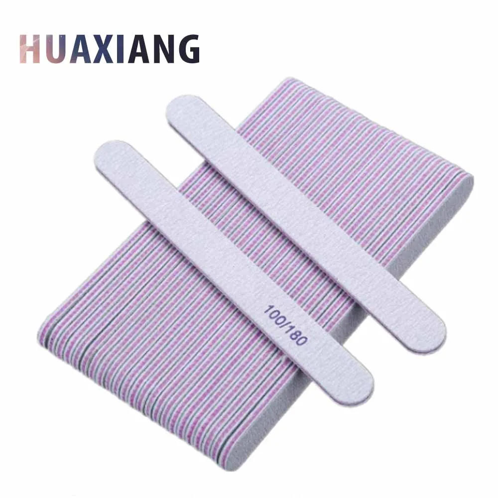 
Wholesale Nail Files Private Label 100 180 Zebra Nail File Custom Logo 