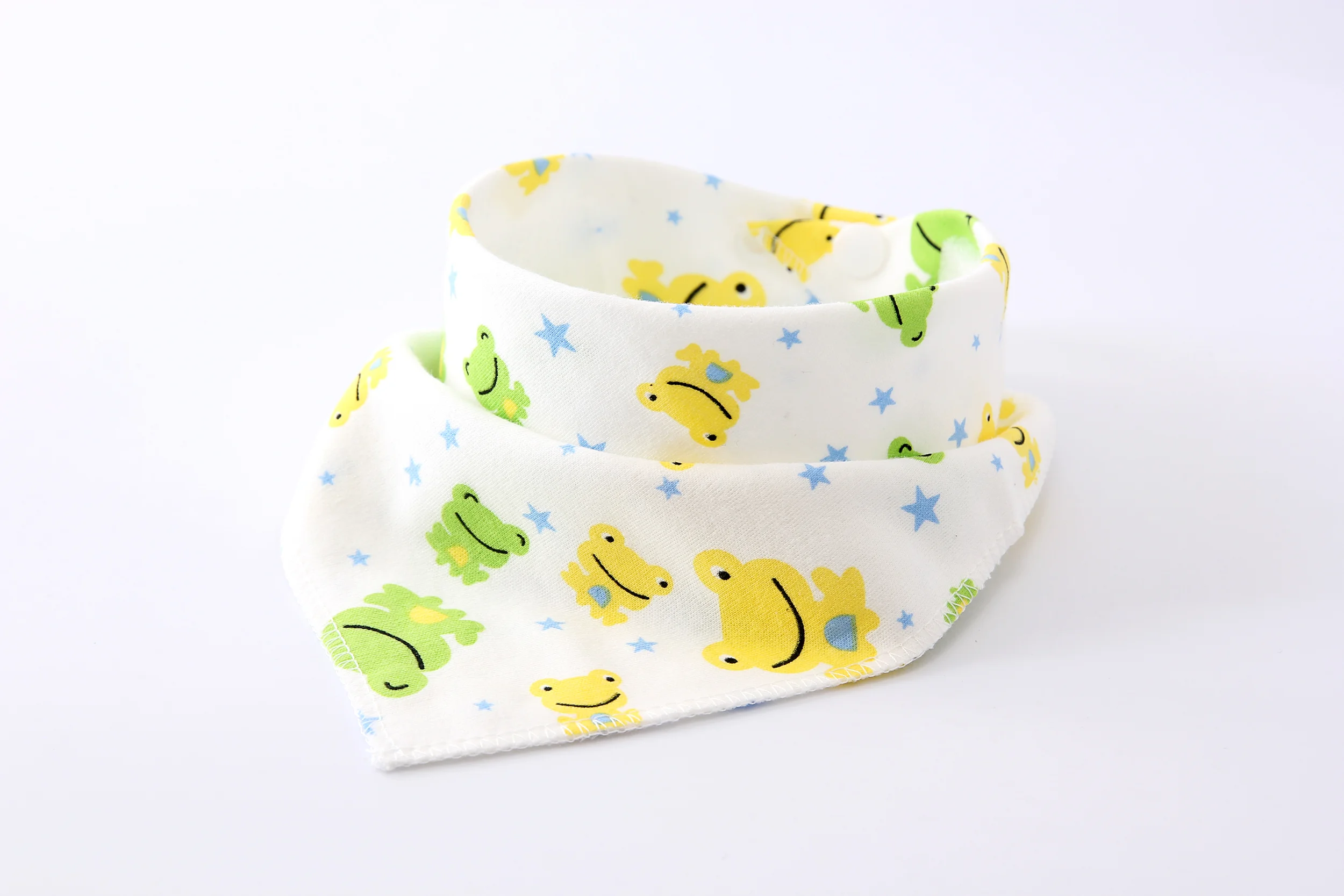 Wholesale Adjustable Feeding Bandana Bibs Extra Soft Natural Cotton Teething Baby Bibs