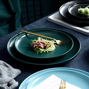 Custom Porcelain Dinner Set of Plates for Restaurant Hotel Fine Porcelain Dinner Set