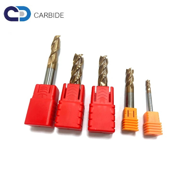 Tungsten Carbide HRC55 4F FLAT End Mills HRC55 4 Flat Cemented Carbide End Mill Cutting Tools