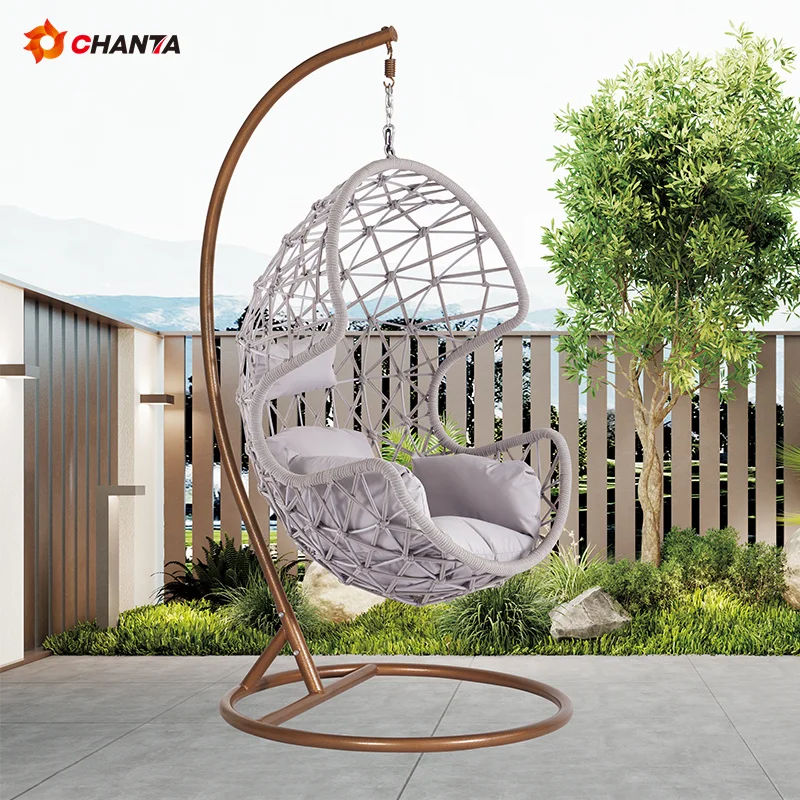 Good Design  Garden  Chanta Popular Modern Living Room Chairs Transparent  Egg Chair Swing with Stand Bubble Chair Gold