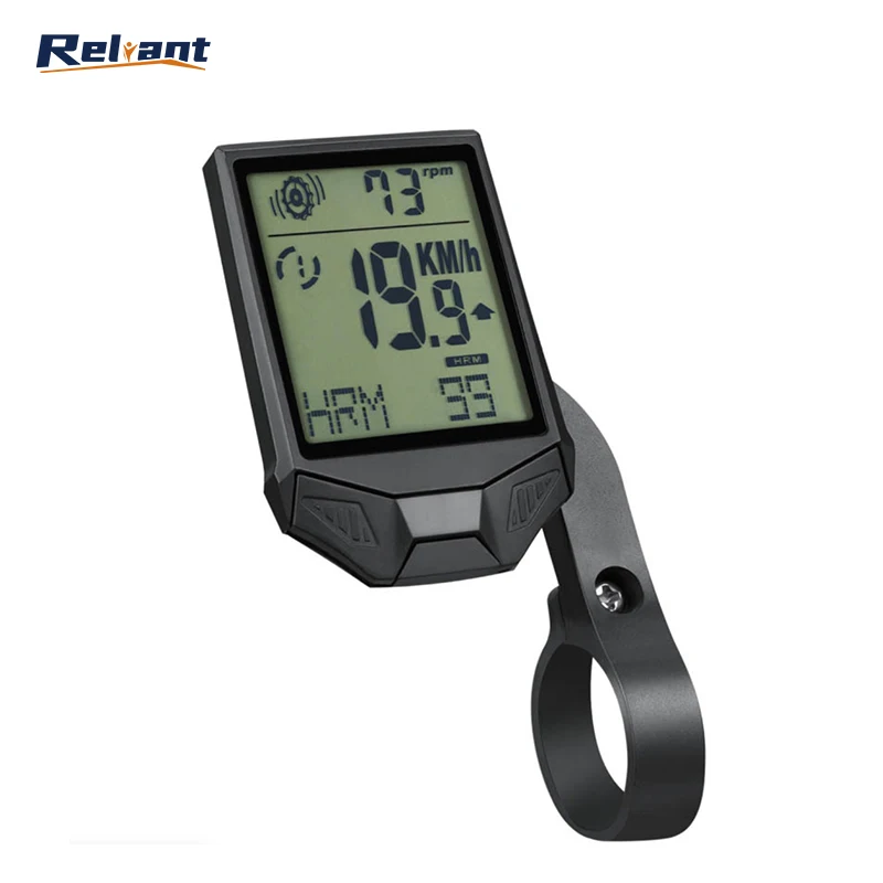 Multi-function Large Screen Waterproof Lcd Screen Fitness Exercise Bike Computer