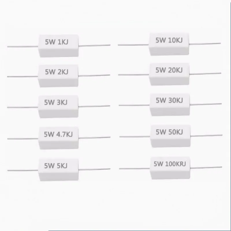 5W cement resistor 5W1KJ accuracy 5% 5W 1K brand new original stock inventory