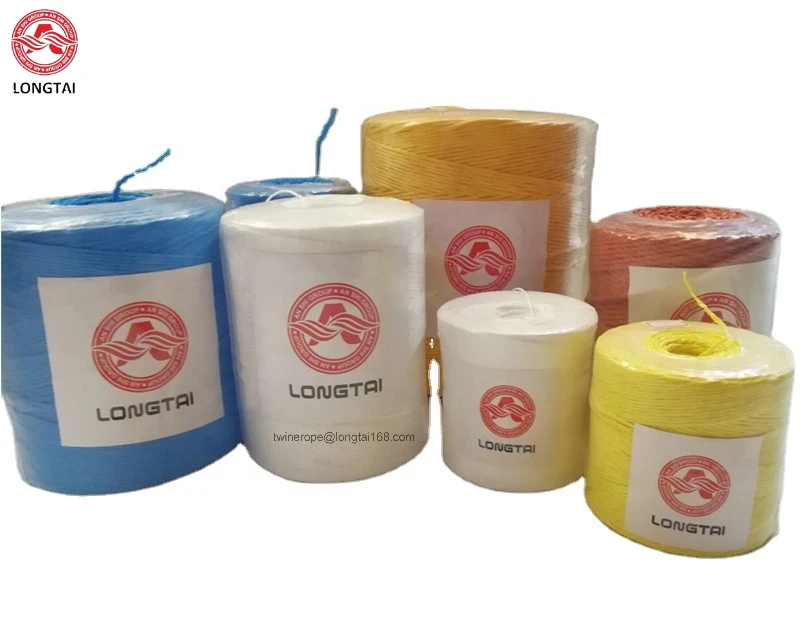 Strong support 1/1000 raffia raw poly baler soft twine white 6 kg (6000m) for tomato cucumber cultivation
