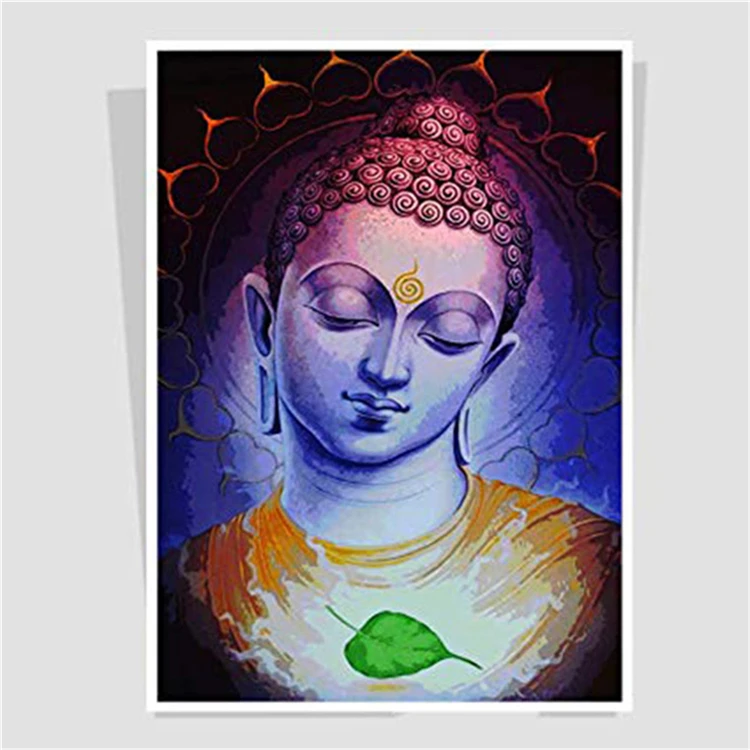 Flower Full Drill DIY Diamond Painting Religion Buddha Hand Made Art Other Paintings Wholesale Cross Stitch Kit