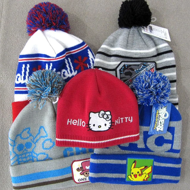 Warm Oversize Women Men Unisex Slouchy Beanie Knit Cap Stripe Slouch Hat Winter cap