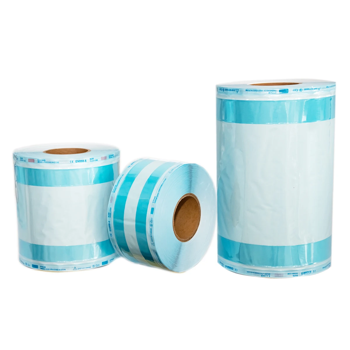 Can be Cut According to the Length of the Sterilized Item Sterilizer Autoclave Pouch Flat Reel for Dental